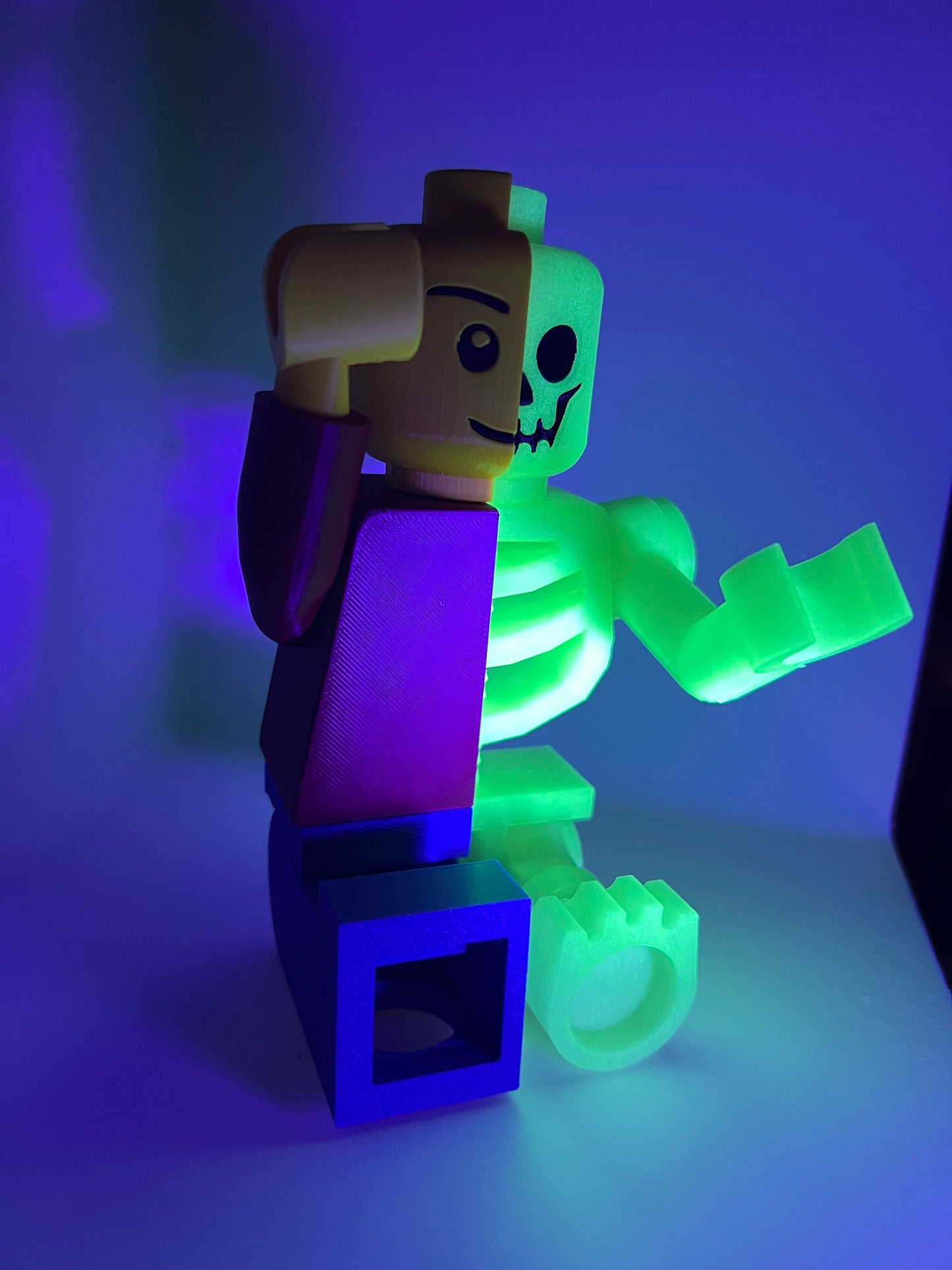 Skeleton Lego Person! Glow in the Dark!