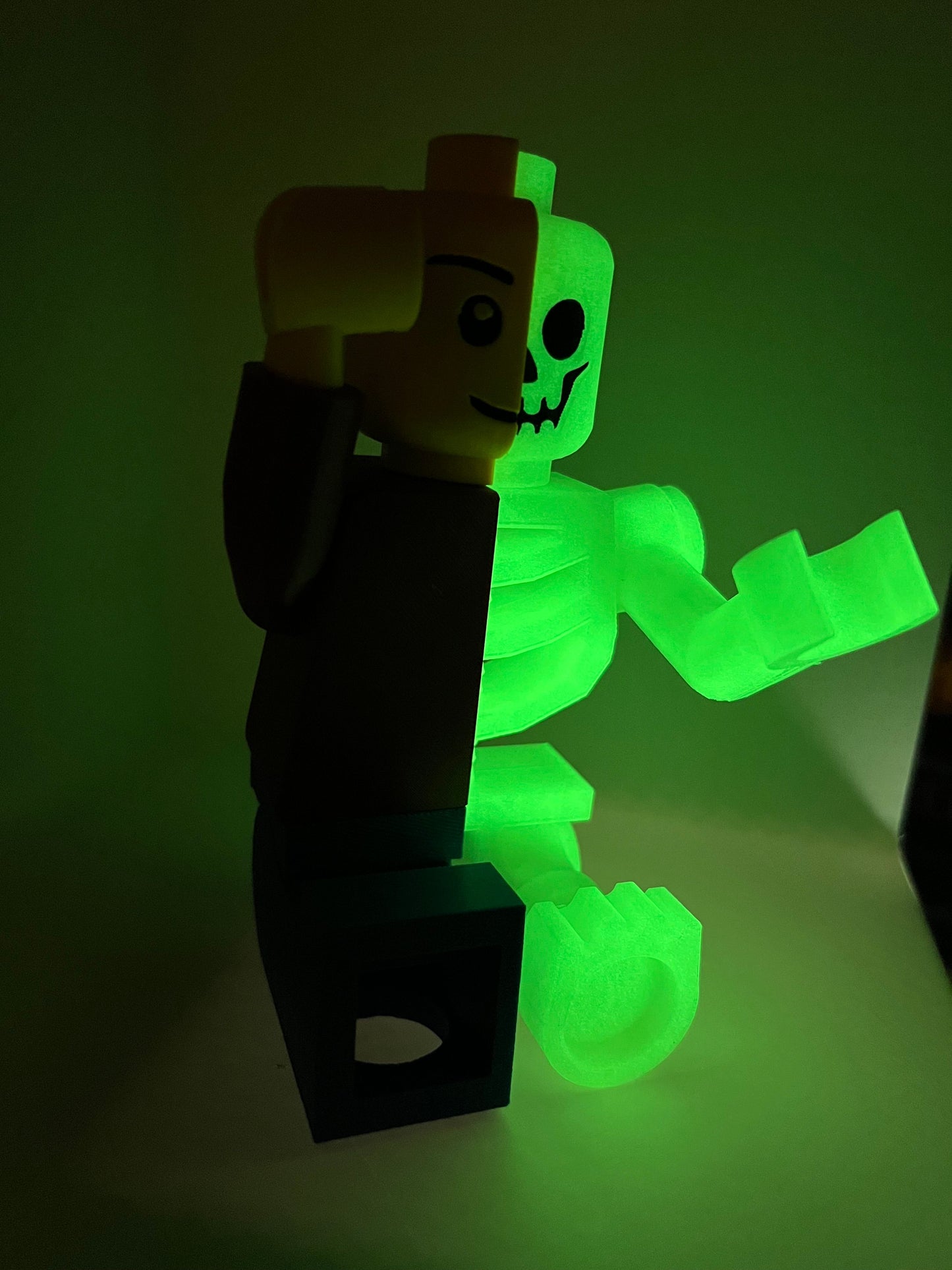 Skeleton Lego Person! Glow in the Dark!