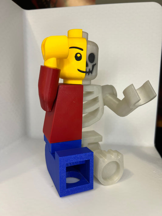 Skeleton Lego Person! Glow in the Dark!